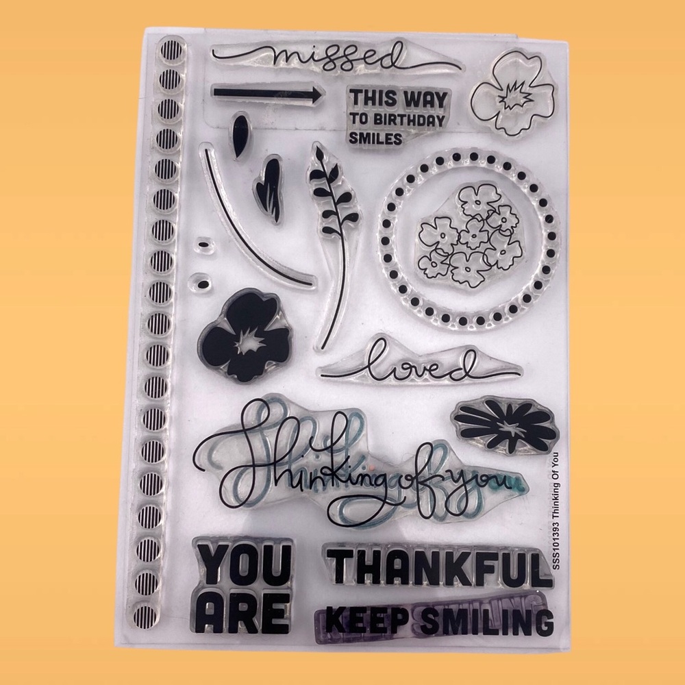 Thinking of you Acrylic Stamp Set